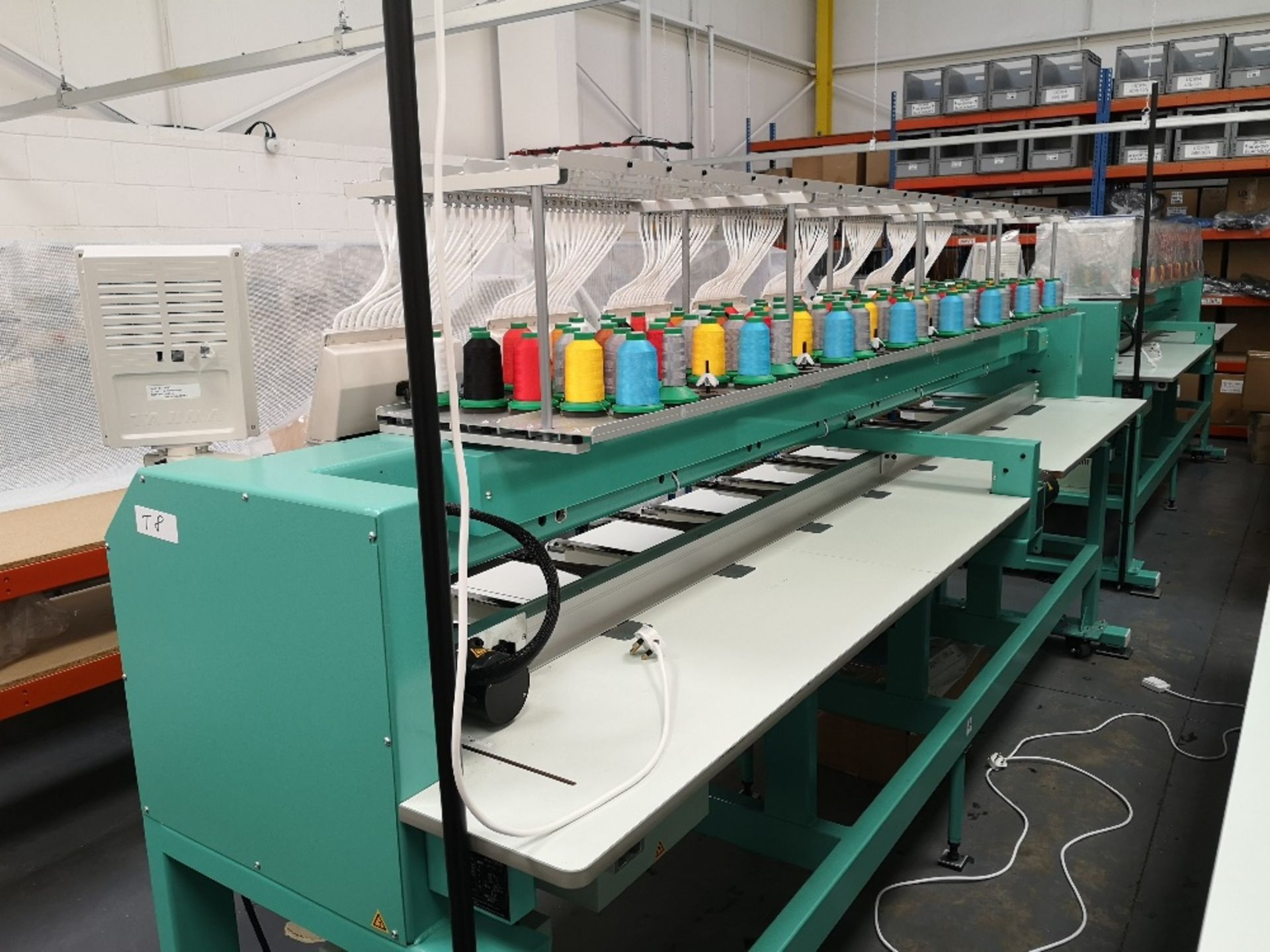 Tajima TFMX-II C1508 Electronic Multi Head Automatic Embroidery Machine (2019) - Image 5 of 7