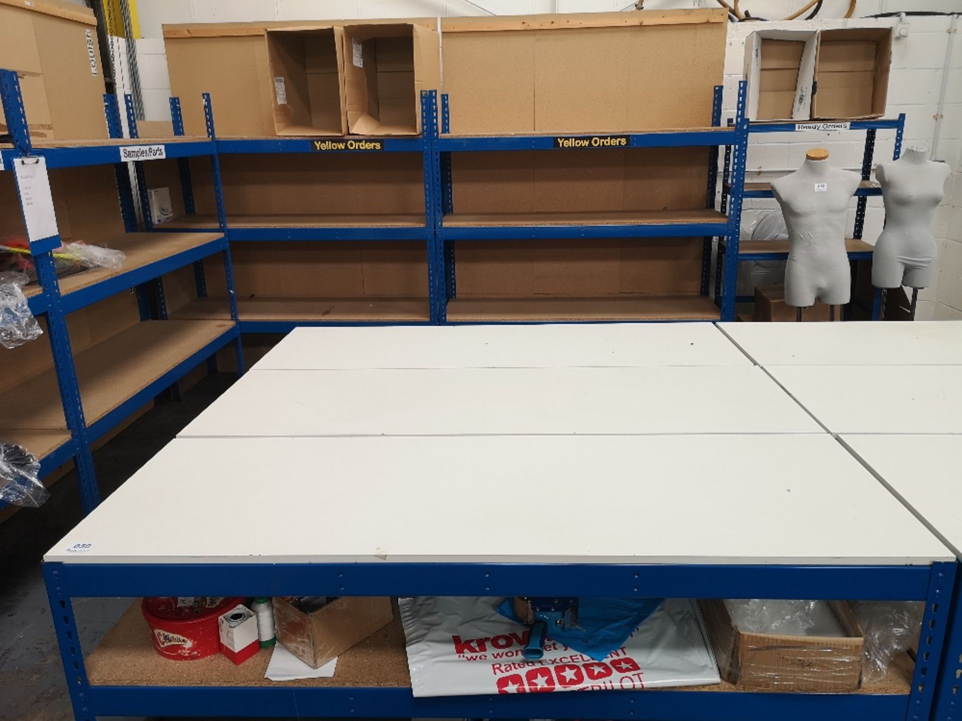 (3) Two Tier Boltless Packing Benches