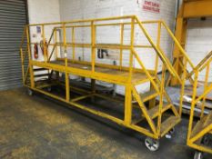 Steel framed mobile gantry