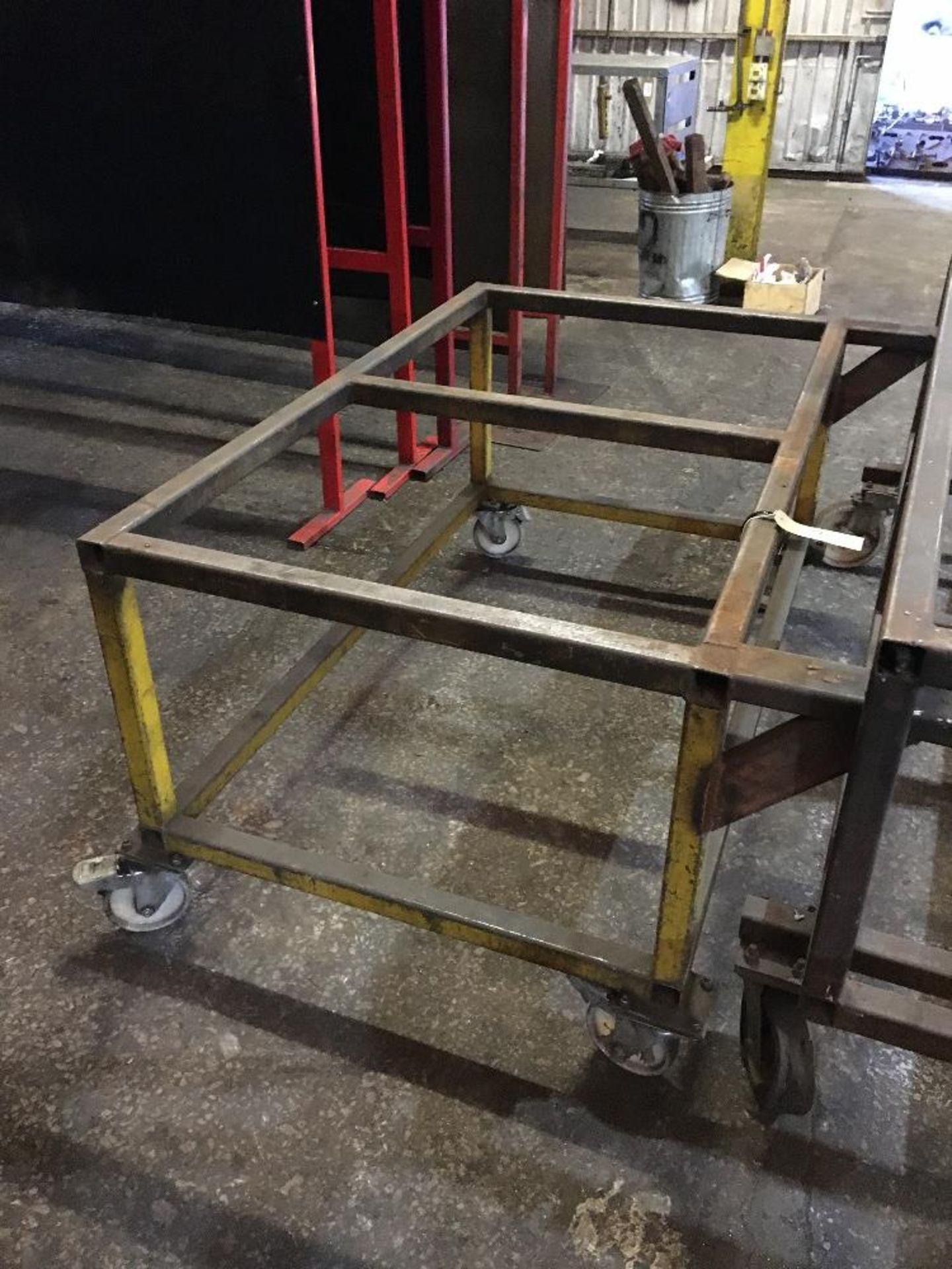 Mobile steel frame trolley