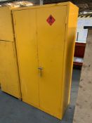 Steel 2 door chemical storage cabinet