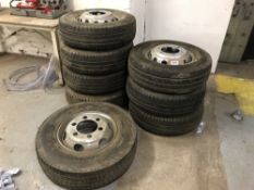 (8) Sudrad 16 inch Steel wheels & Tyres