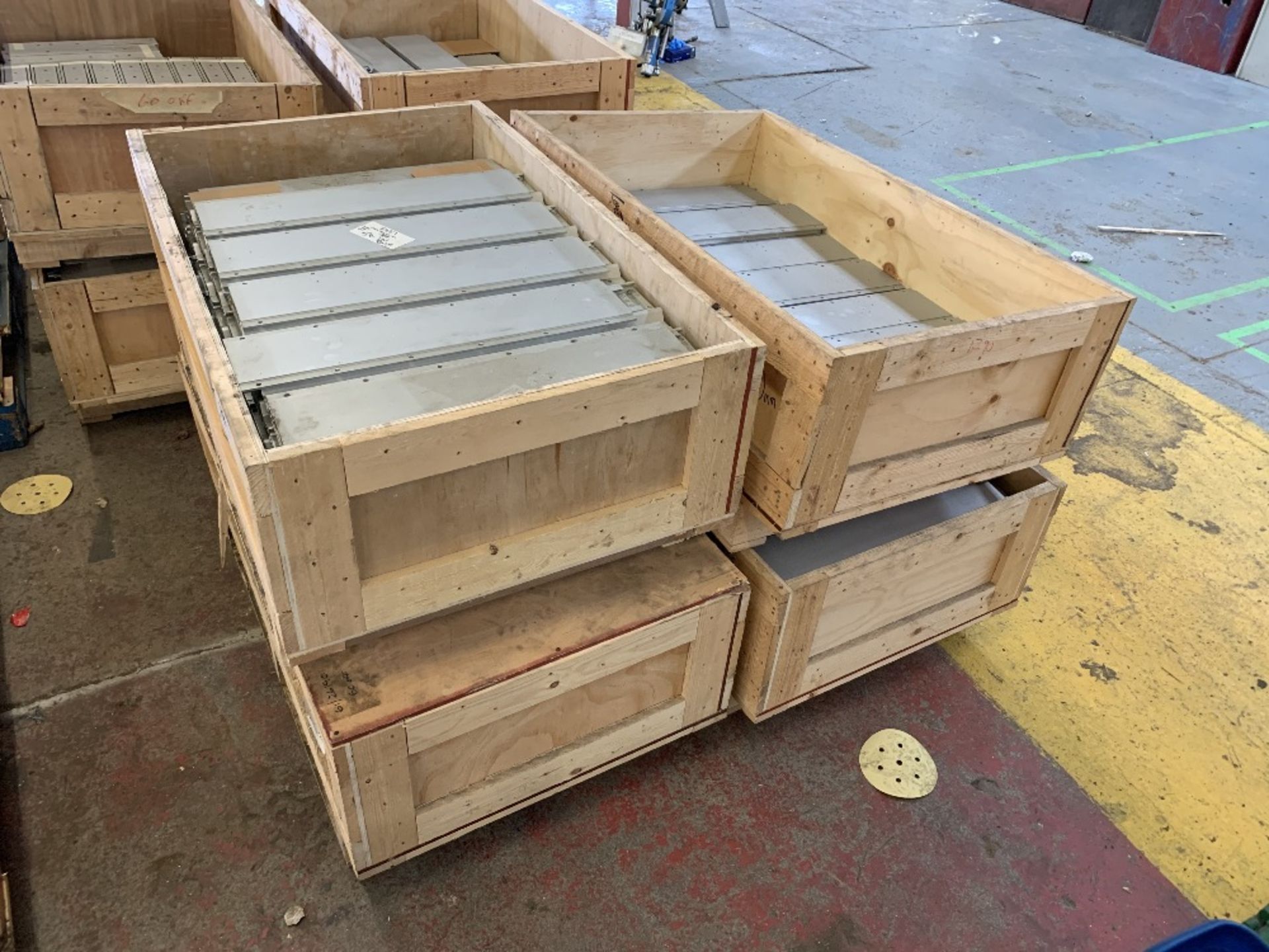 (4) Crates of Steel Sliding Components - Image 2 of 5