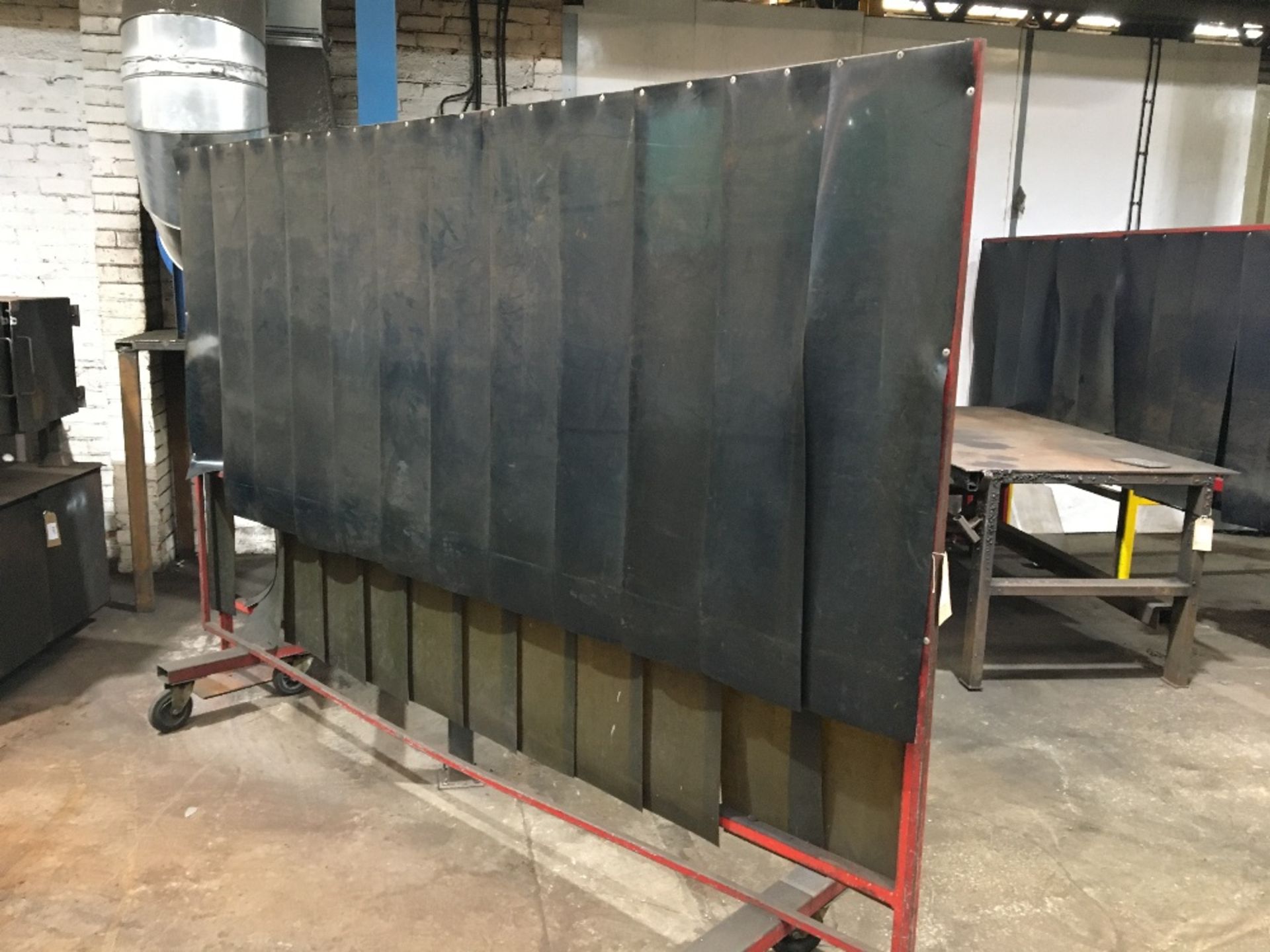 (2) Heavy Duty Welding Screens - (1) Mobile (1) Static - Image 3 of 3