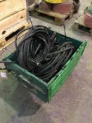 Quantity of scrap welding gun cable and earth clamps