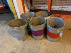 (5) Steel bins