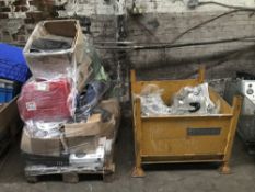 2 pallets of various consumables with contents of electrical trailer consumables