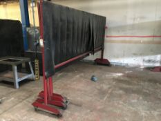 (4) Heavy Duty Mobile Welding Screens