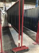 (2) Heavy Duty Mobile Welding Screens