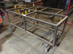 Mobile steel frame trolley