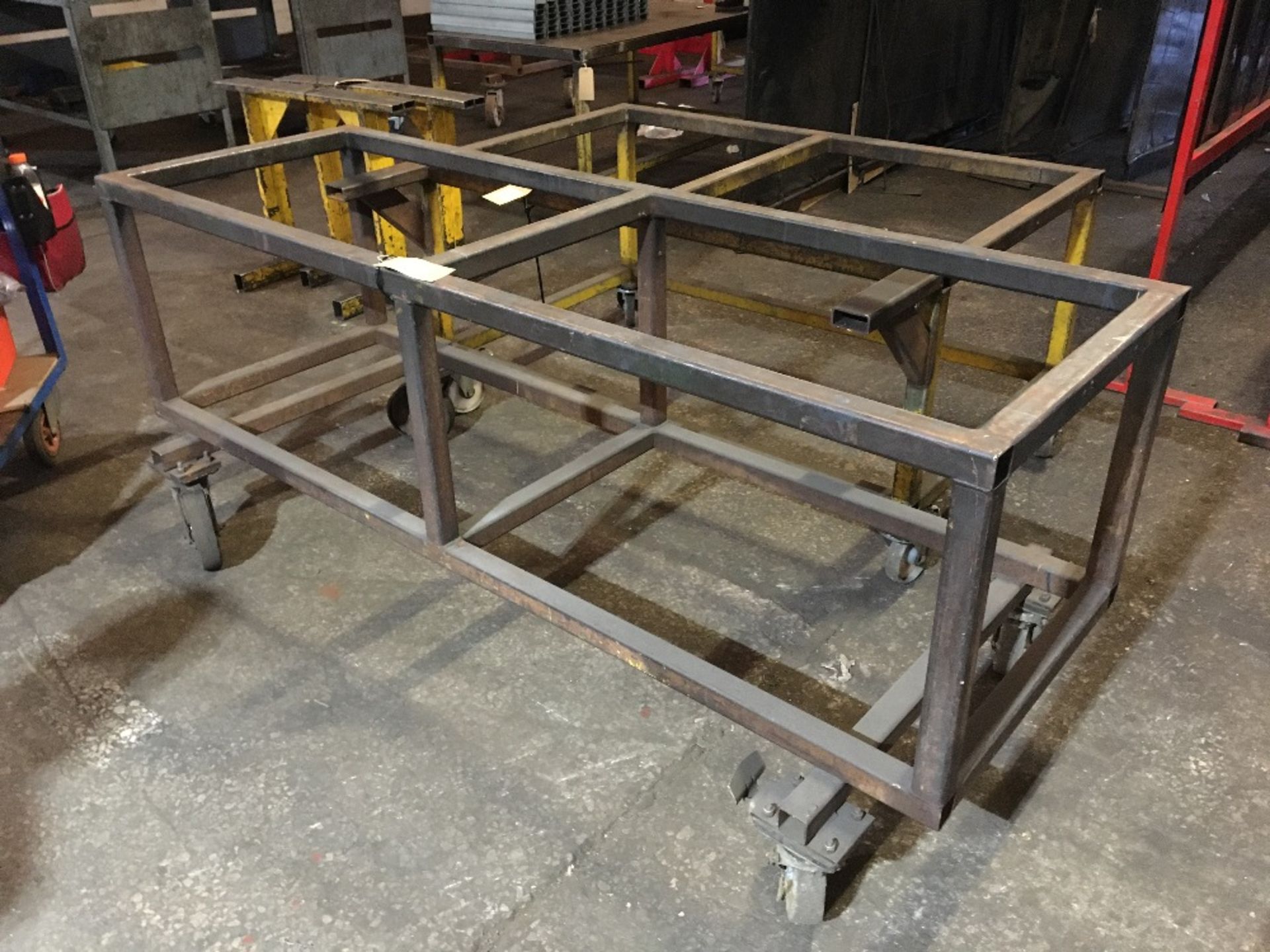 Mobile steel frame trolley