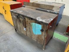 Fabricated Steel Workbench & Cupboard