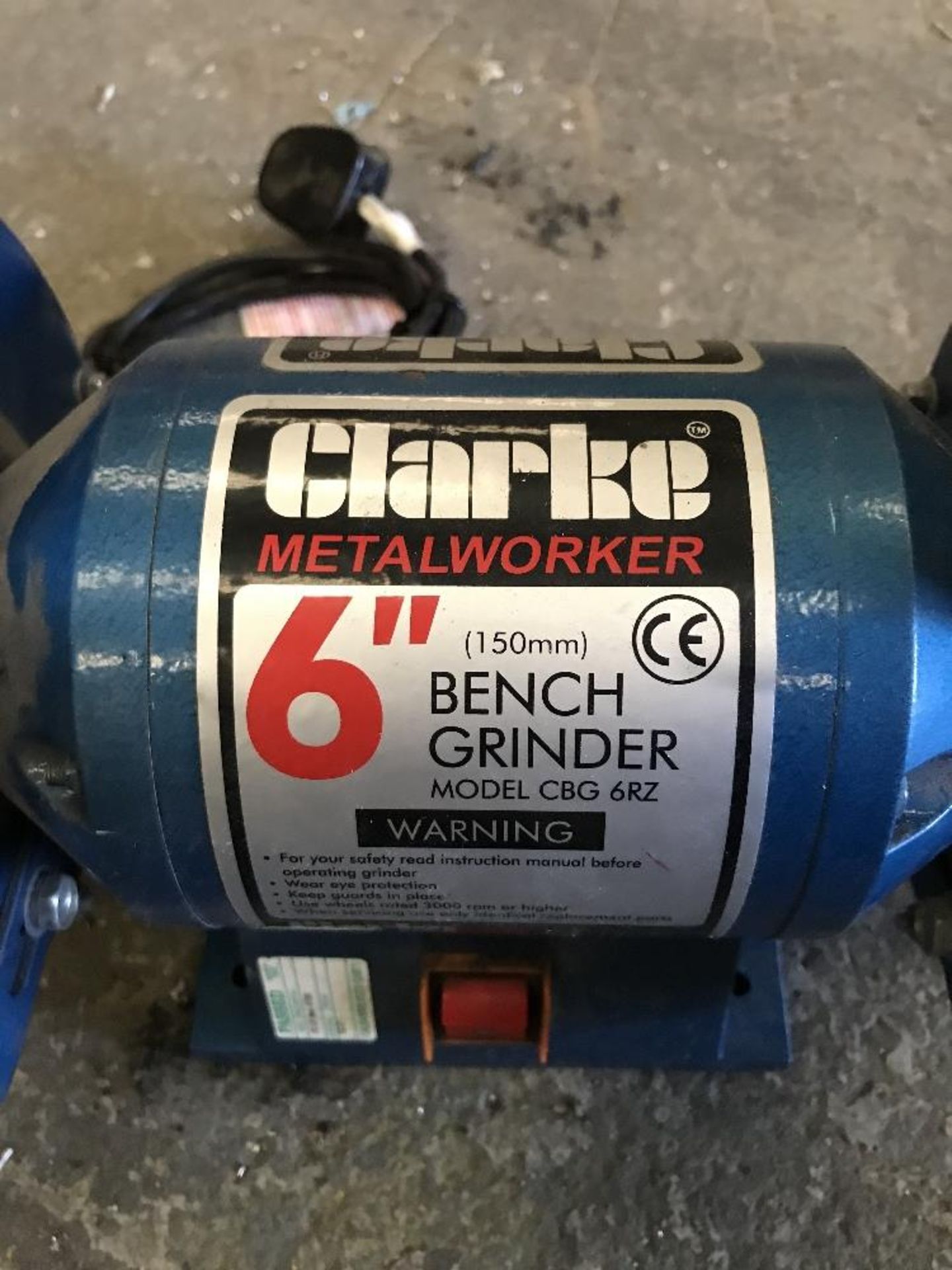 Clarke Metalworker CBG6RZ 150mm(6") Bench Grinder 240V - Image 2 of 4