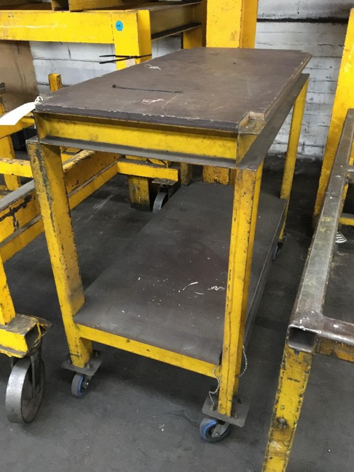 Mobile steel framed trolley