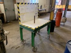 Steel framed mobile worktop