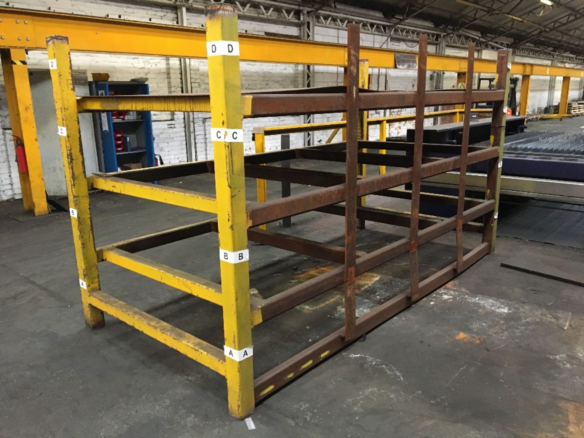 Heavy Duty Fabricated Sheet Steel Rack - Image 2 of 2