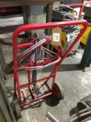 Oxyacetylene welding trolley c/w Hoses, Burning Torch & Regulator