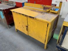 Fabricated Steel Workbench & Cupboard