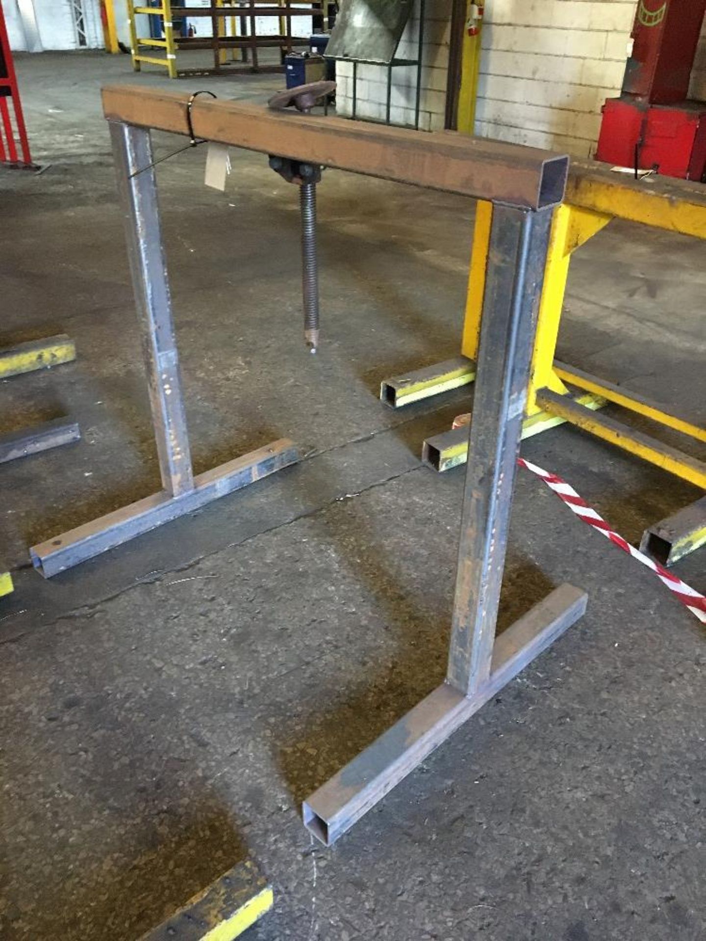 (1) Heavy Duty Steel trestle with Adjustable clamp