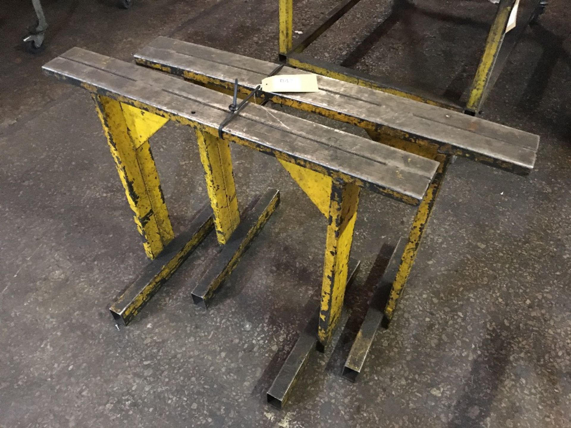 (2) Steel trestles