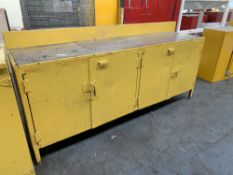 Fabricated Steel Workbench & Cupboards