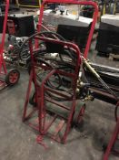 Oxyacetylene welding trolley c/w Hoses, Torch & Regulators