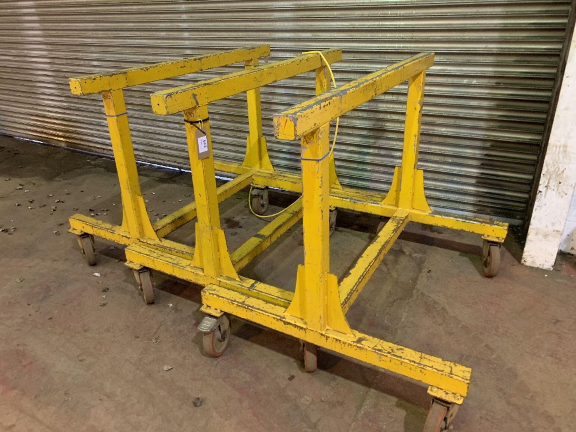 (3) Heavy duty mobile trestles