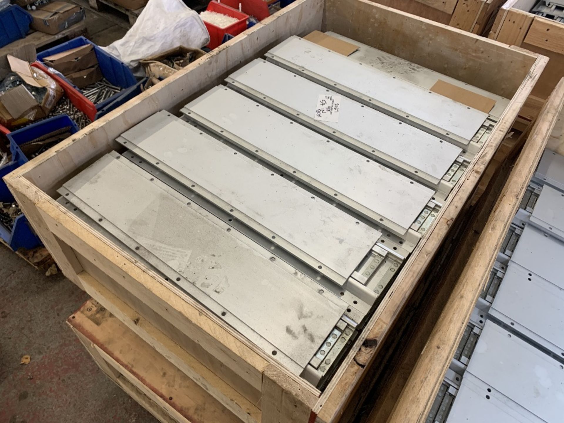 (4) Crates of Steel Sliding Components - Image 5 of 5