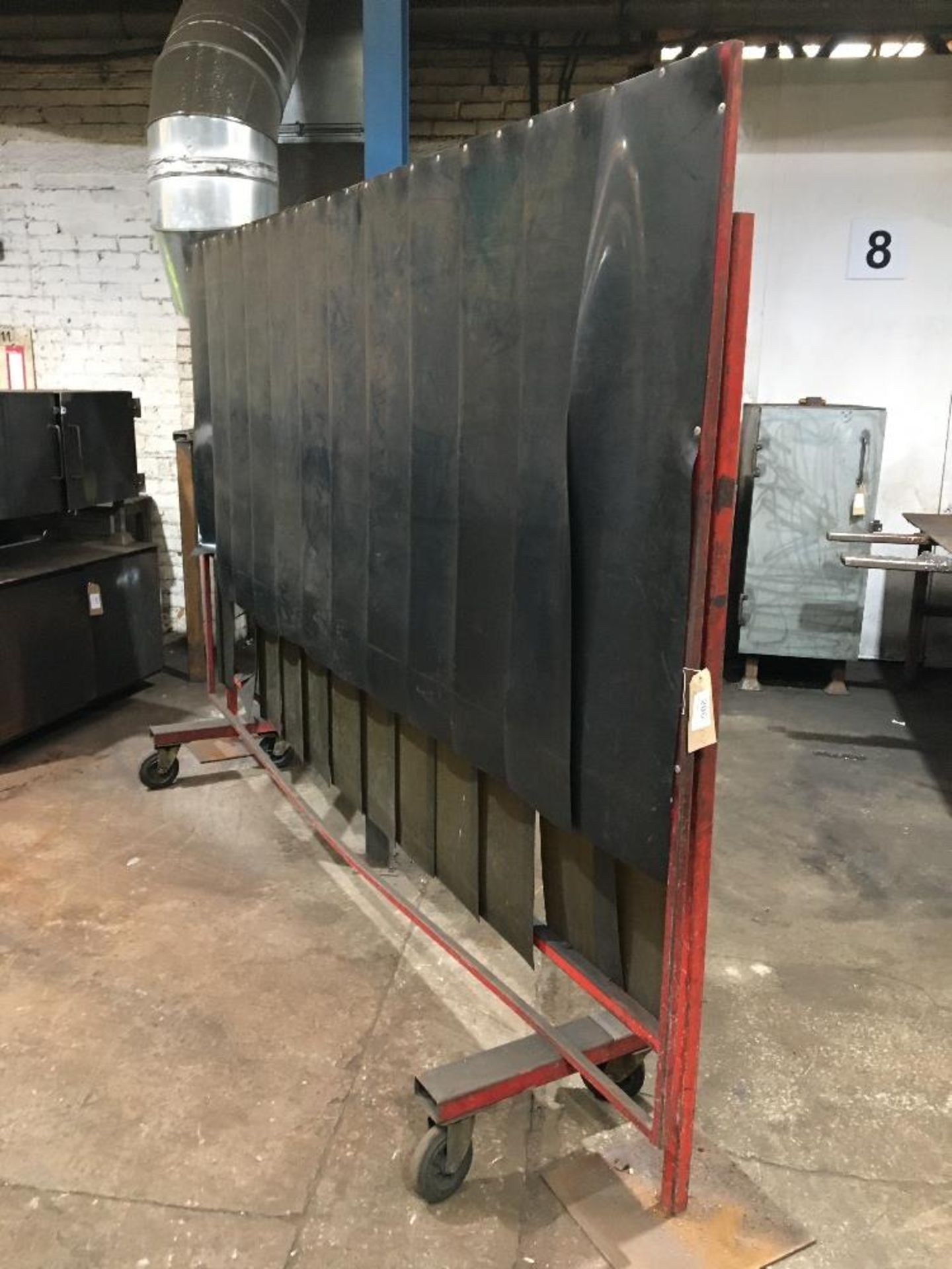 (2) Heavy Duty Welding Screens - (1) Mobile (1) Static