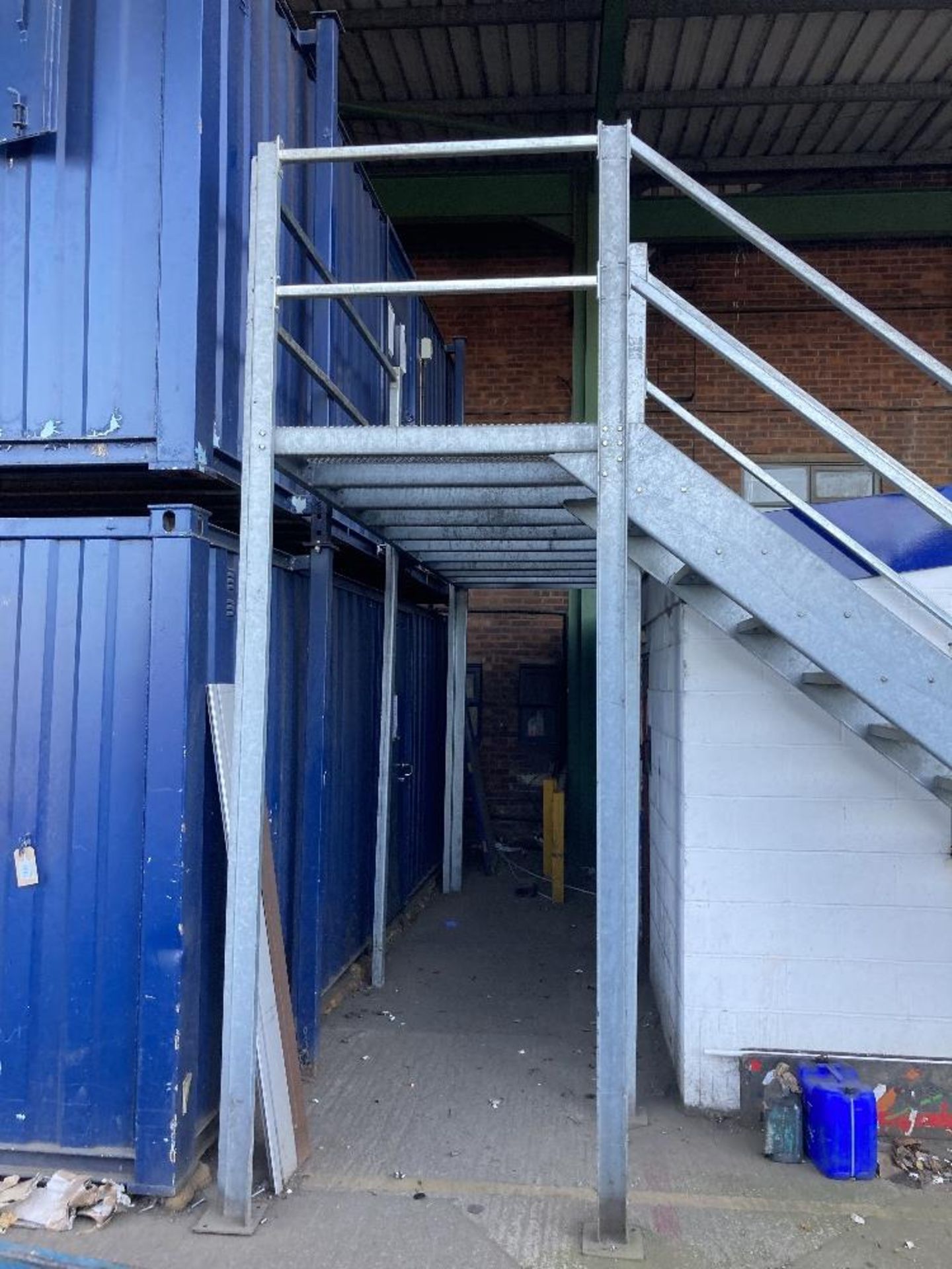 Galvanised Fabricated Staircase and Platform - Image 2 of 5