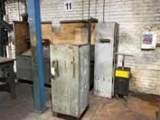Steel Fabricated Cabinet, Mobile Tool Trolley & Large Workbench