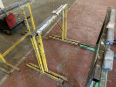 (2)Heavy Duty Steel Trestles