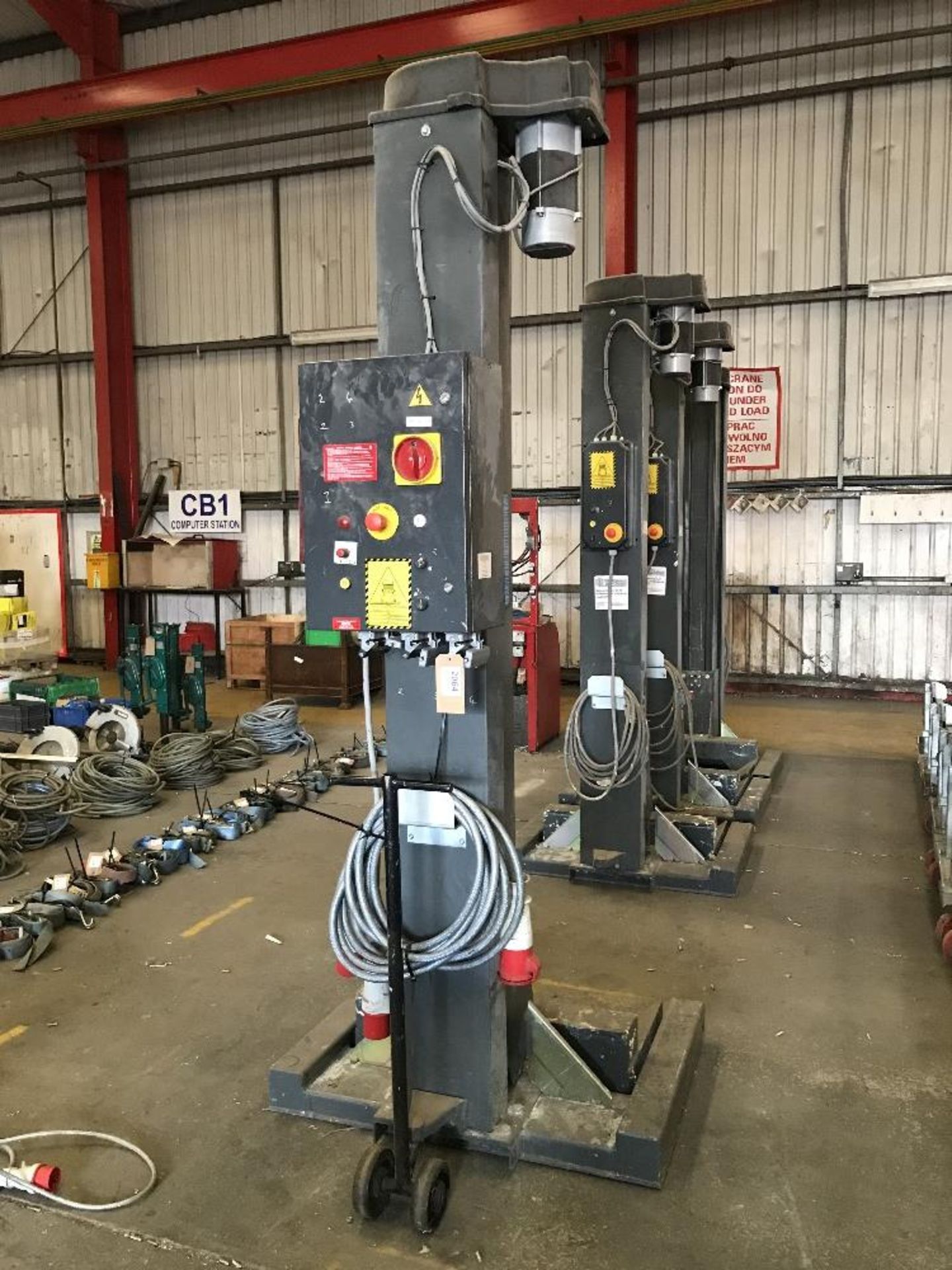 (4) Space S.R.L. SM2204 Mobile Pillar Lift, 4000kg per post - Image 10 of 10