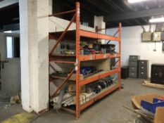 1 Bay of Heavy Duty Racking with contents to include