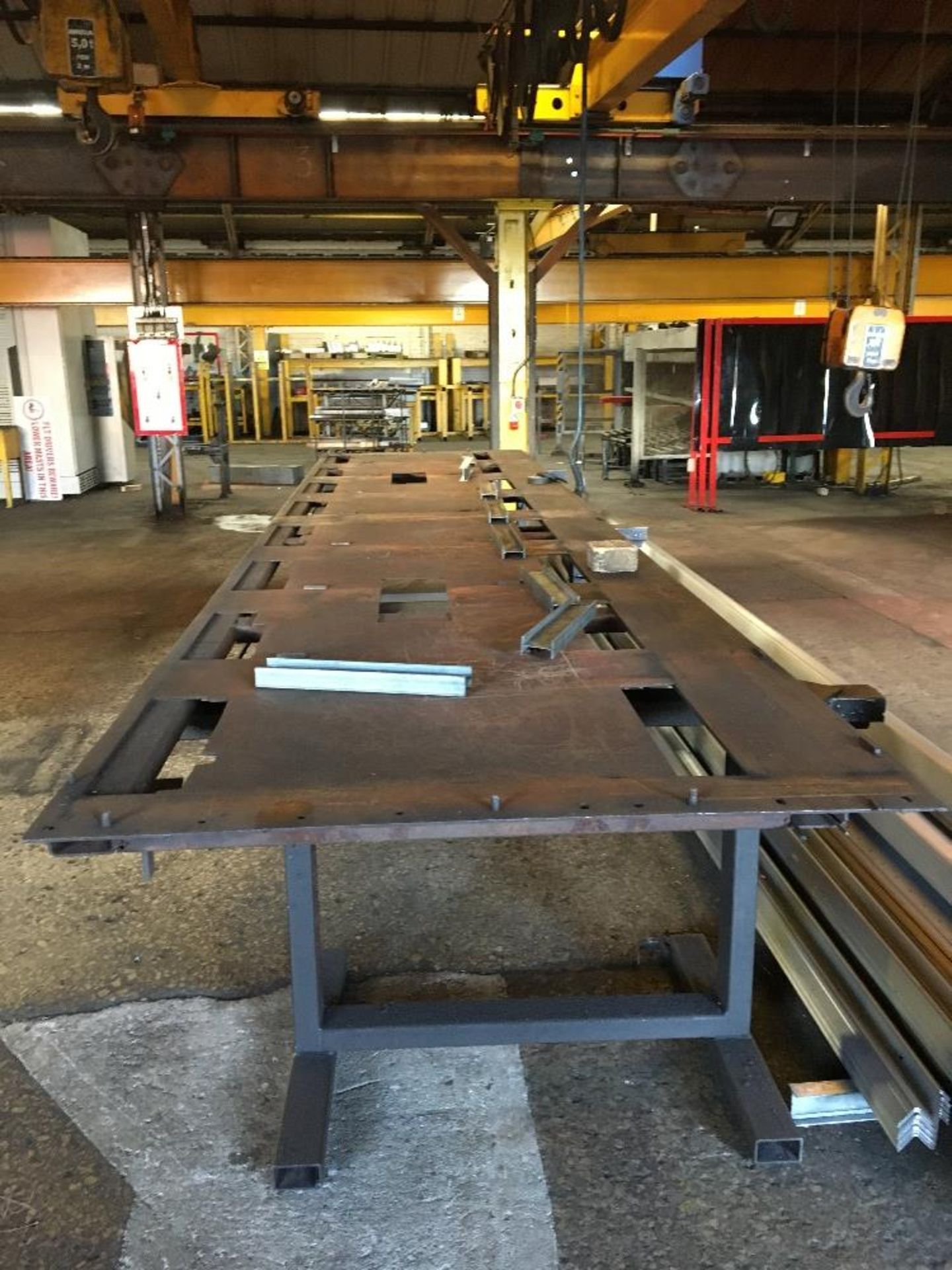 Heavy Duty Steel Fabrication Table - Image 3 of 3