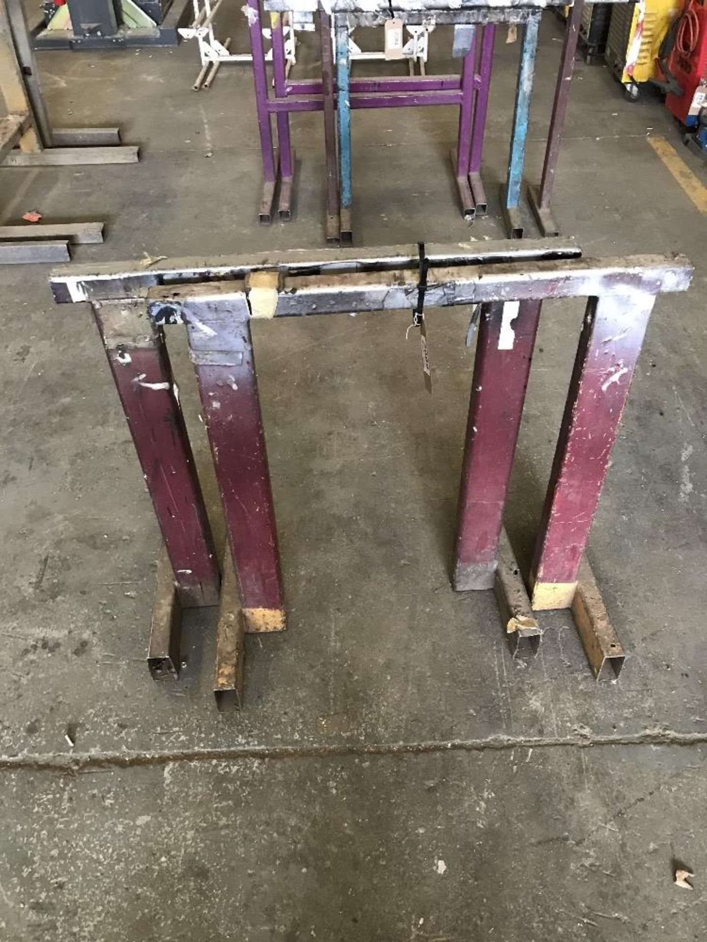 (2) Heavy Duty Steel Trestles - Image 2 of 3