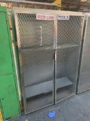 Steel 2 door tool cabinets with grated steel doors