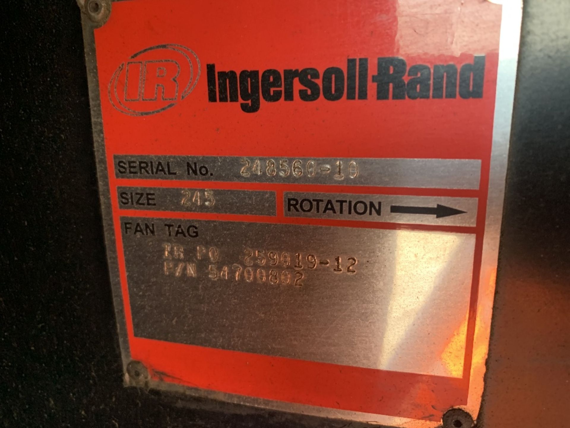 Ingersoll Rand N37 compressor - Image 3 of 4