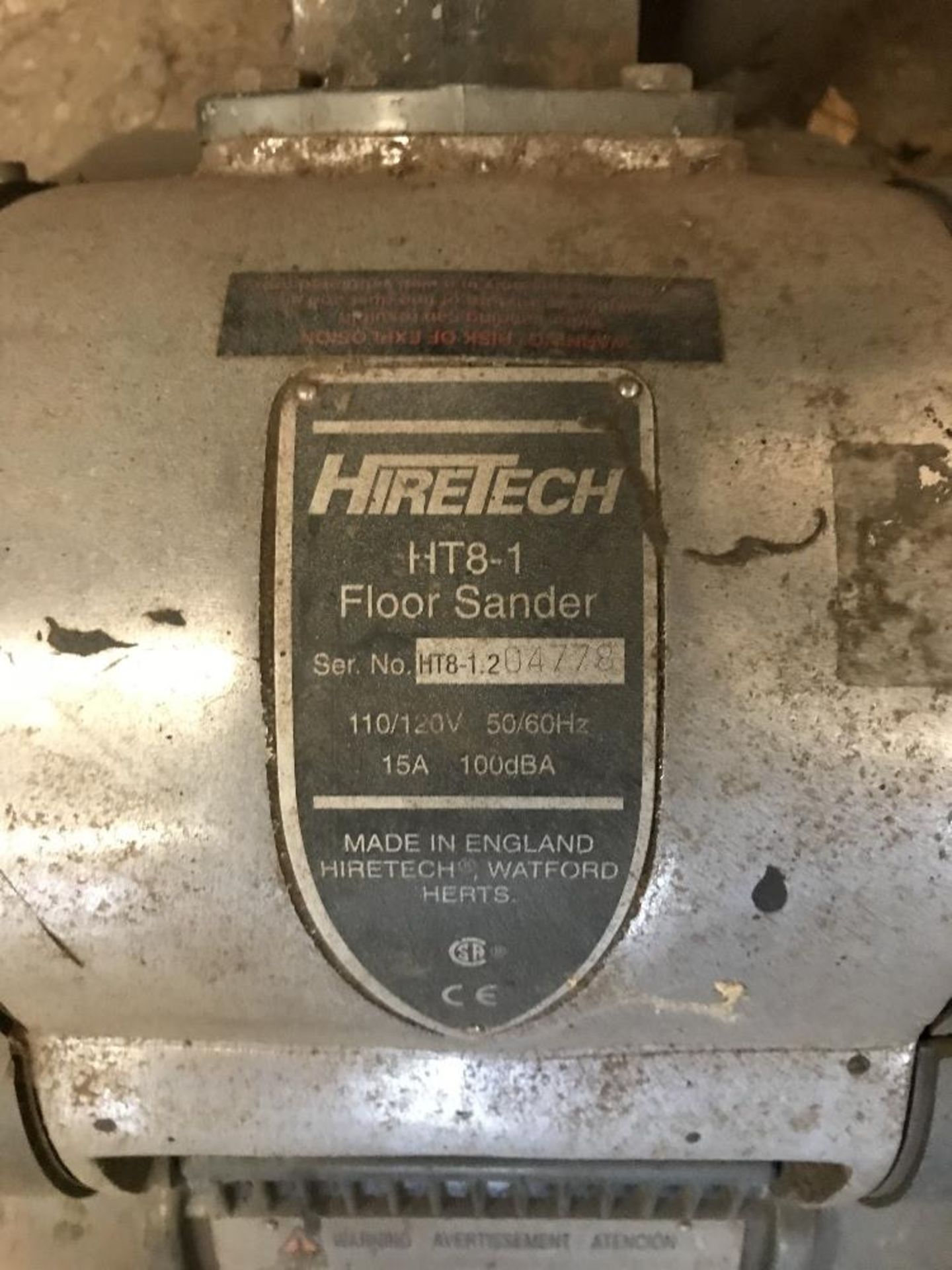 Hiretech HT8-1 Electric floor sander - Image 3 of 3