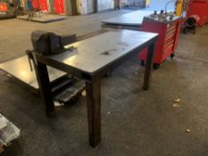 Heavy Duty Fabricated Workbench c/w Eclipse ENV-8