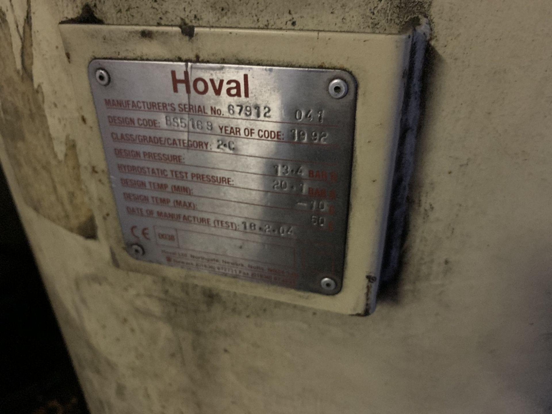 Hoval air receiver - Image 2 of 2