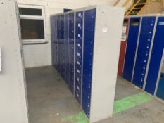 (8) 10 compartment personal item lockers