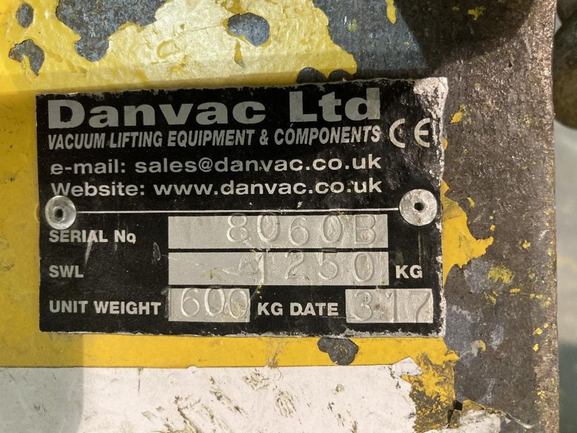 Danvac 12-pad panel vacuum lift - Image 7 of 7