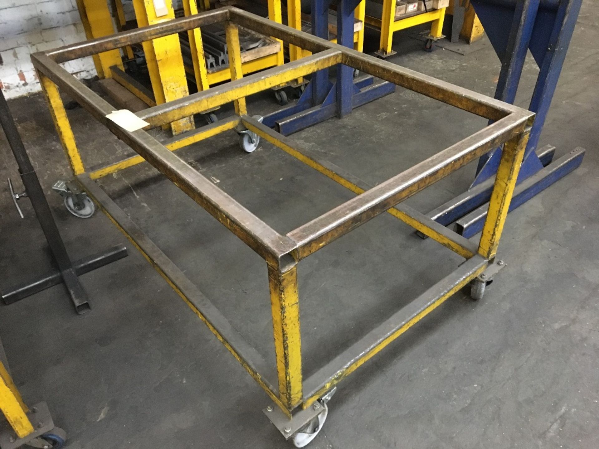 Steel framed mobile trolley