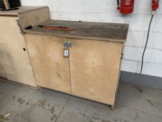 Bespoke Wooden storage cabinet with worktop