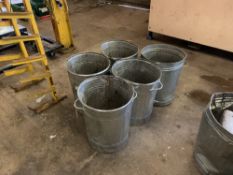 (5) Steel bins