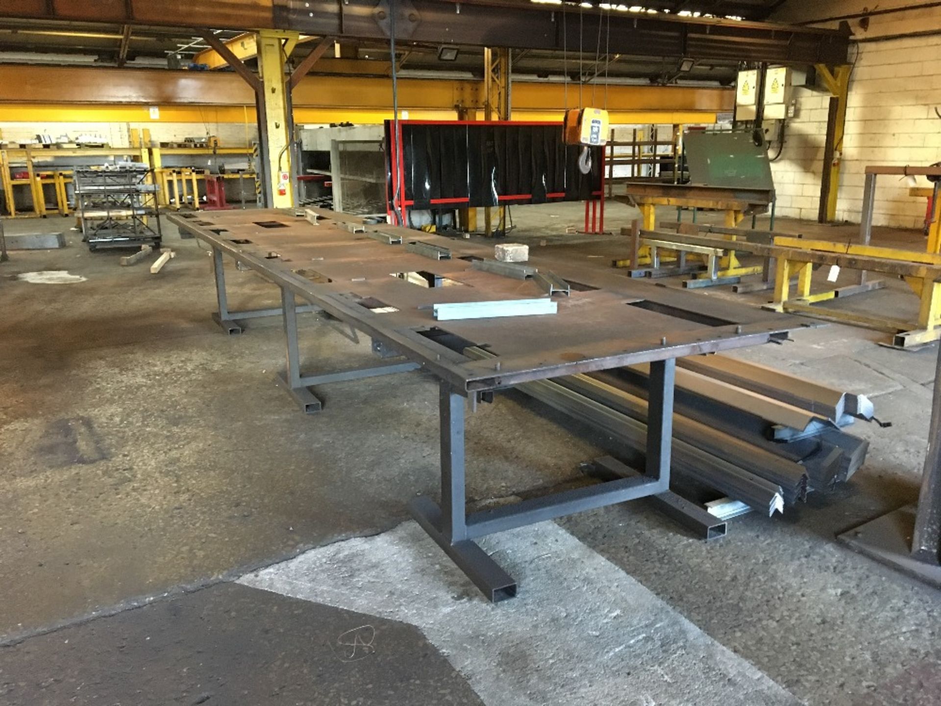 Heavy Duty Steel Fabrication Table - Image 2 of 3