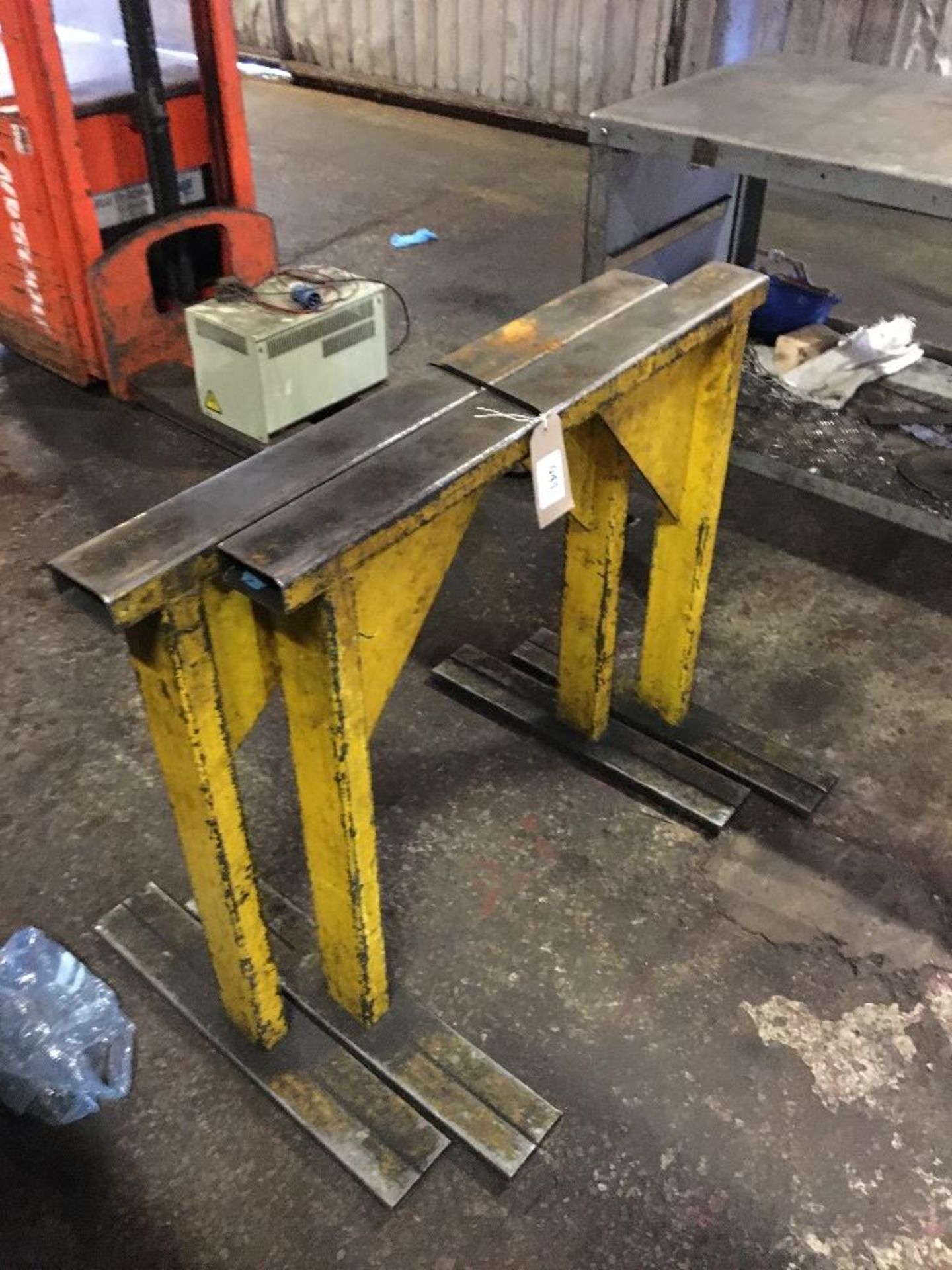 (2) Steel trestles - Image 2 of 2