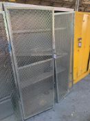 Steel 2 door tool cabinets with grated steel doors