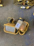 (2) Portable 110v Halogen Lamp